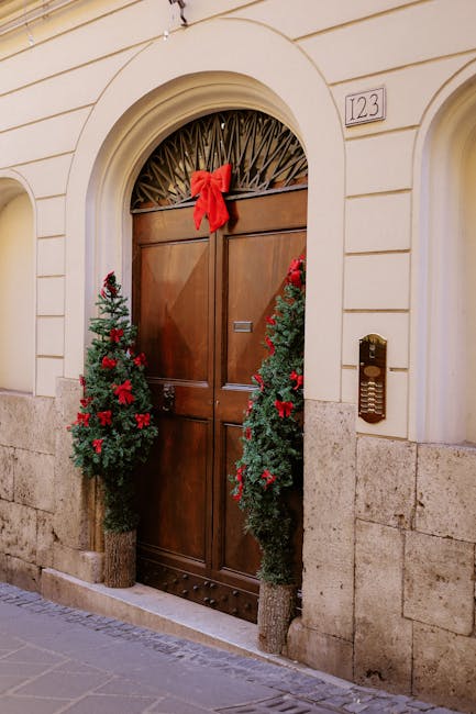 Elegant wooden door 123